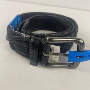 Columbia Active Stretch Black Gray Braided Belt S 30-32 New